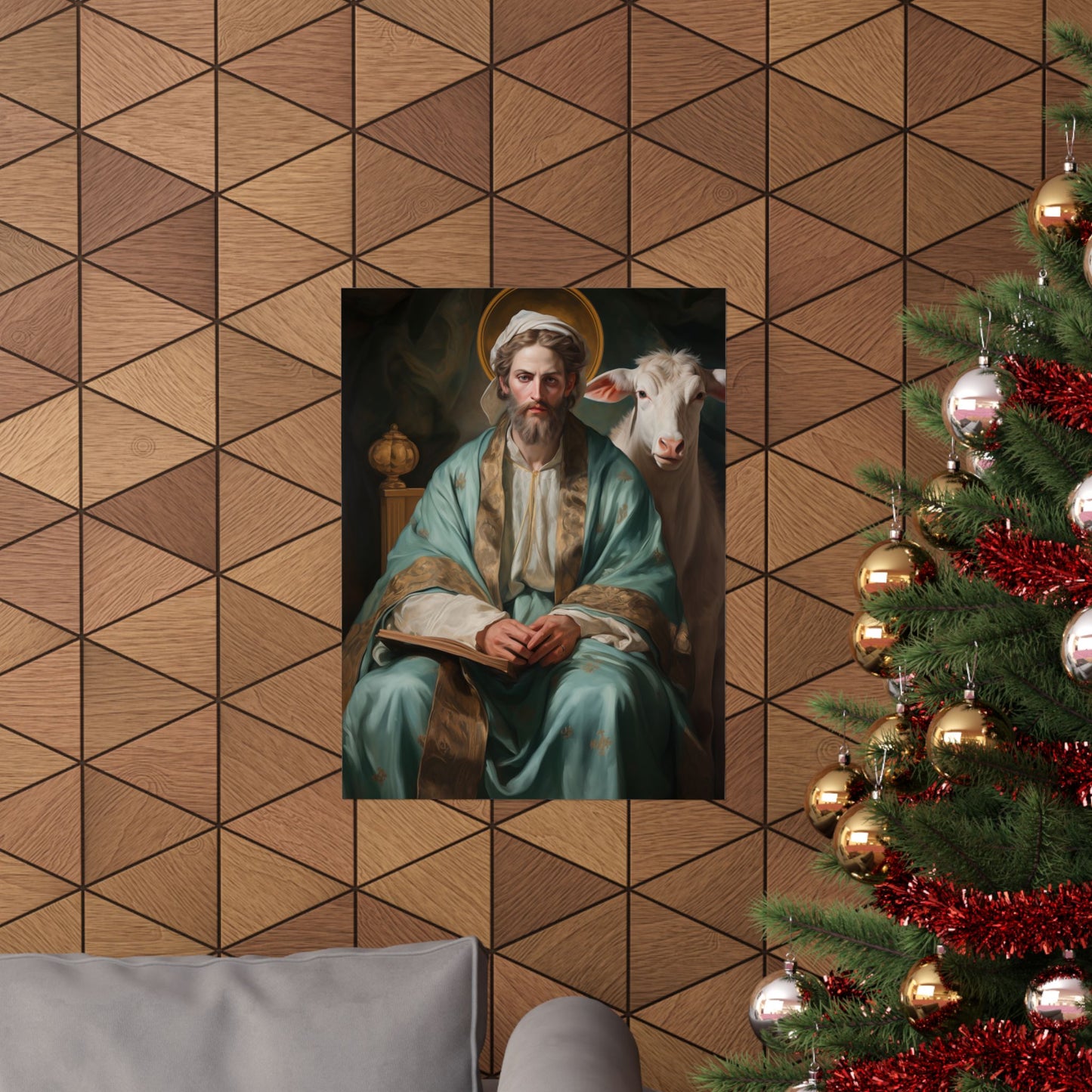 Saint Luke the Evangelist - Sanctified Souls Print - Multiple Sizes - Premium Matte Vertical Posters