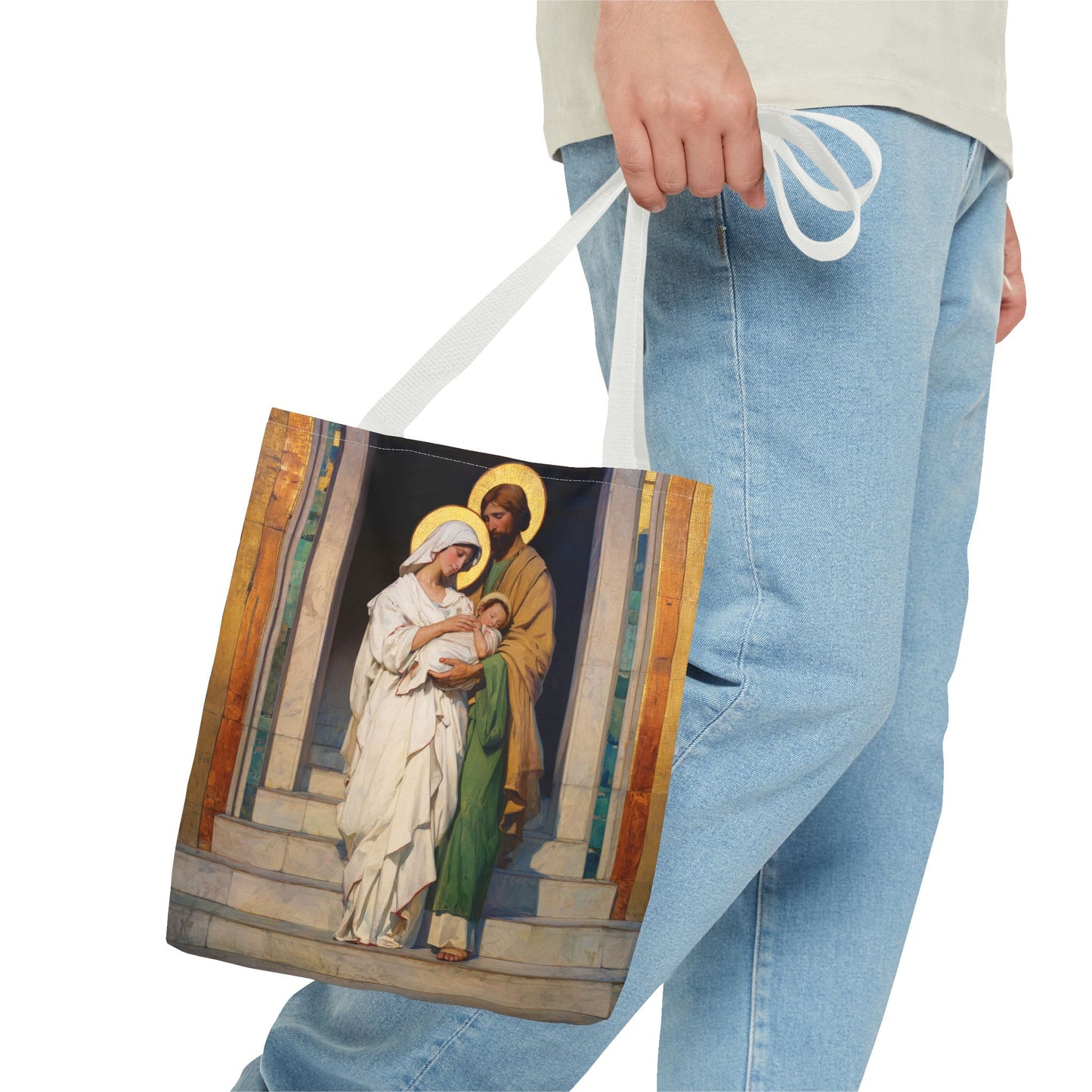 The Feast of the Presentation of the Lord - Holy Family - Tote Bag - Large Medium Small Faith Art Bag - Re-usable Tote Purse - Double Sided