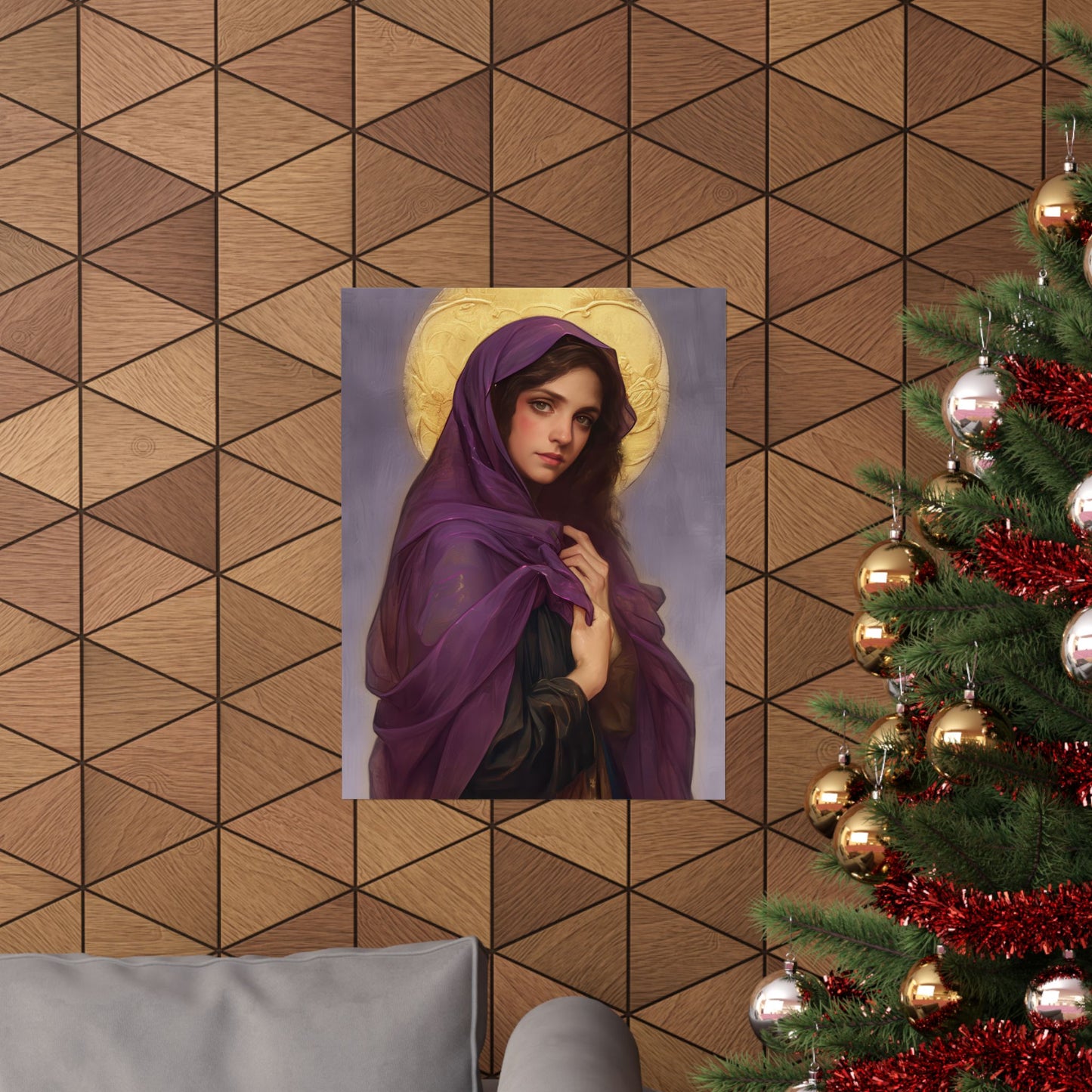 Saint Lydia Purpuraria / Lydia of Thyatira - Sanctified Souls Print - Multiple Sizes - Premium Posters - Catholic Art - Christian painting