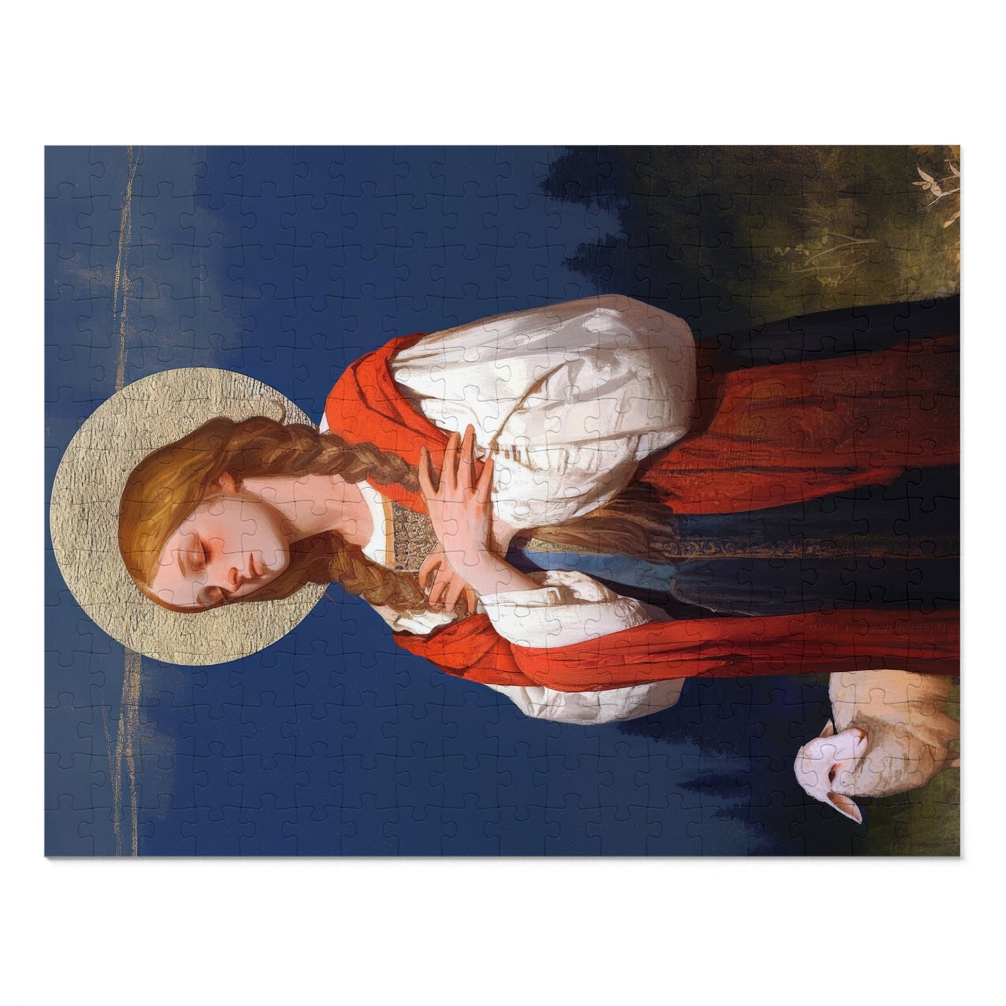 Saint Genevieve - Puzzle & Keepsake Tin - Religious Jigsaw Puzzle (30, 110, 252, 500,1000-Piece)