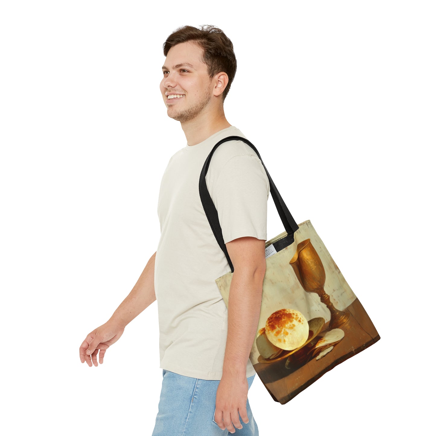 Cup of Sorrows, Bread of Life Tote Bag - Large Medium Small Faith Art Bag - Catholic Faith Purse - Double Sided