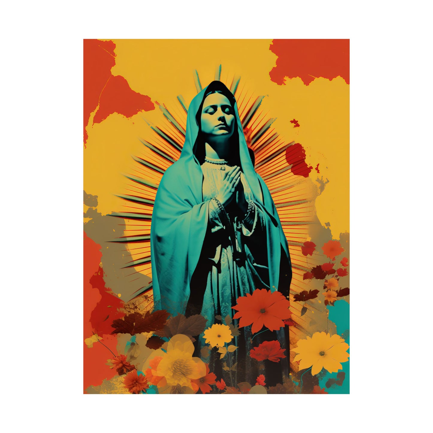 Guadalupe's Miraculous Presence  - Sanctified Souls Print - Multiple Sizes - Premium Matte Vertical Posters - Virgin Mary