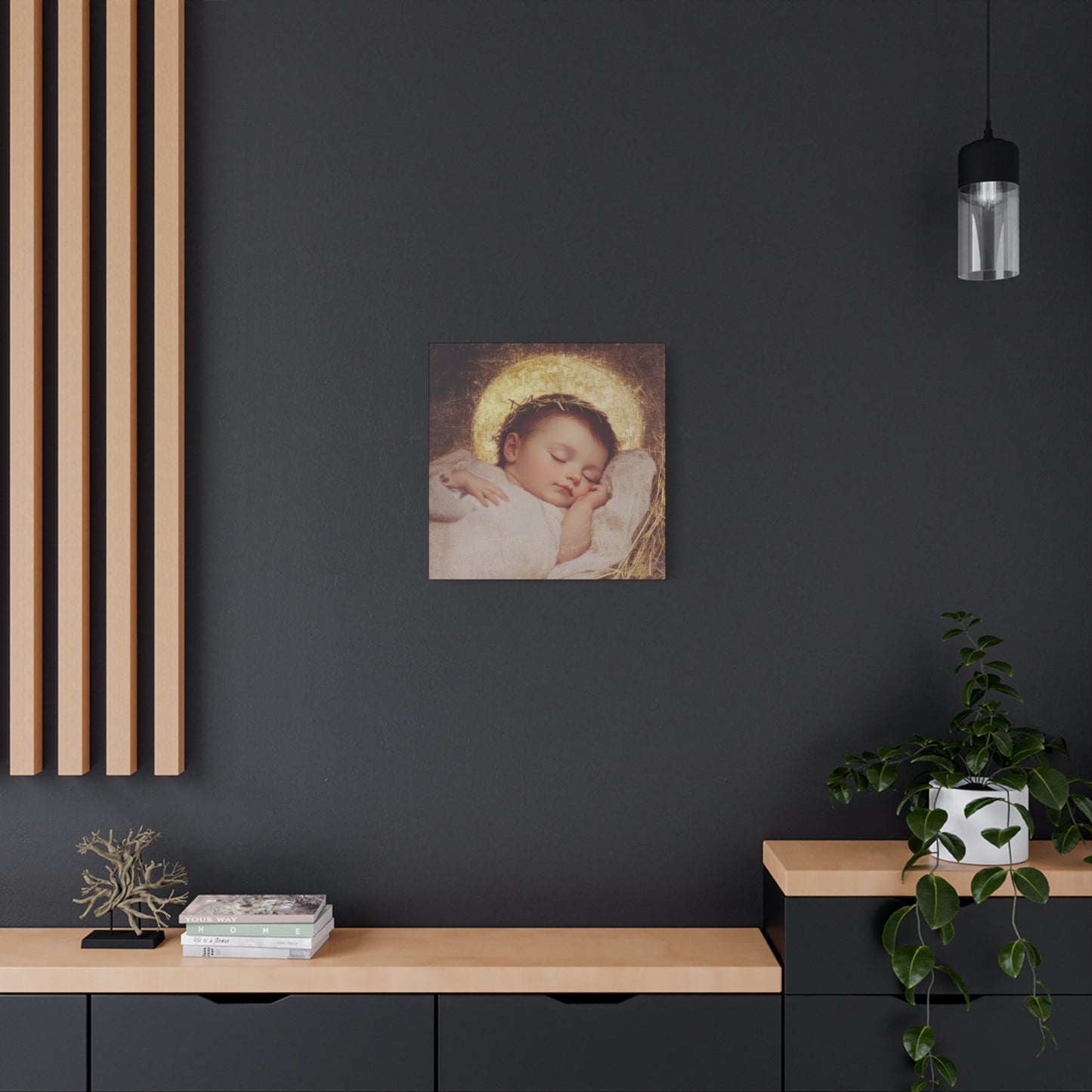 The Christ Child Born Into the Quiet of the World - Gallery Wrapped Canvas - Print - Religious Art for your Home - Catholic Art Print