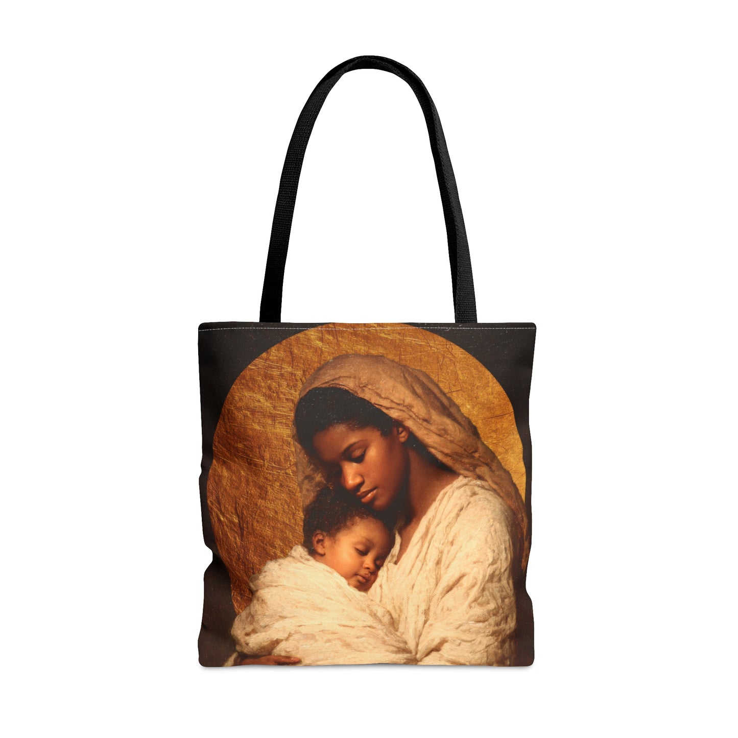 Our Lady of the Manger - Mother Mary and the Christ Child - Tote Bag - Large Medium Small Faith Art Bag - Catholic Faith Purse