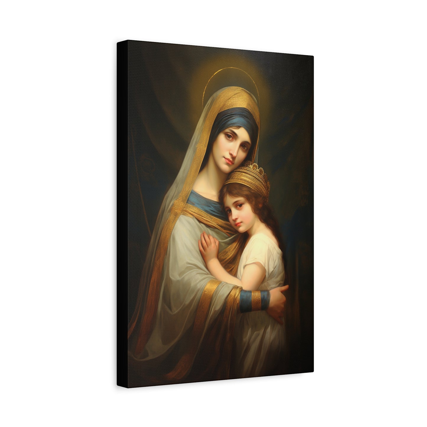 Saint Anne mother of Mary the Blessed Virgin - Museum Wrapped Canvas - Sanctified Souls Print - Religious Art for your Home