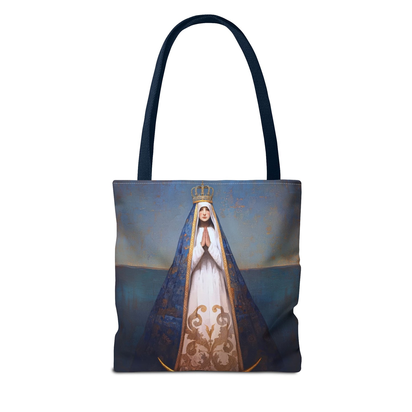 Virgen del Valle - Mother Mary  - Virgin of the Valley - Marian Art - Tote Bag - Large Medium Small Faith Art Bag - Tote Purse