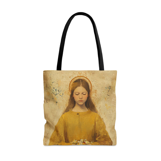 Saint LucyTote Bag - Large Medium Small Faith Art Bag - Catholic Faith Purse - Religious - Prayer Bag - Devotional Purse - Bible Bag