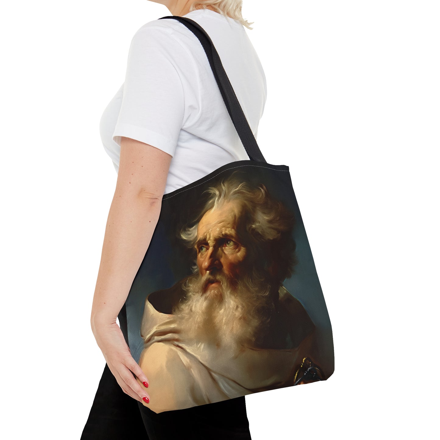 Saint Peter the Apostle Tote Bag - Large Medium Small Faith Art Bag - Catholic Faith Purse - Religious - Prayer Bag - Devotional