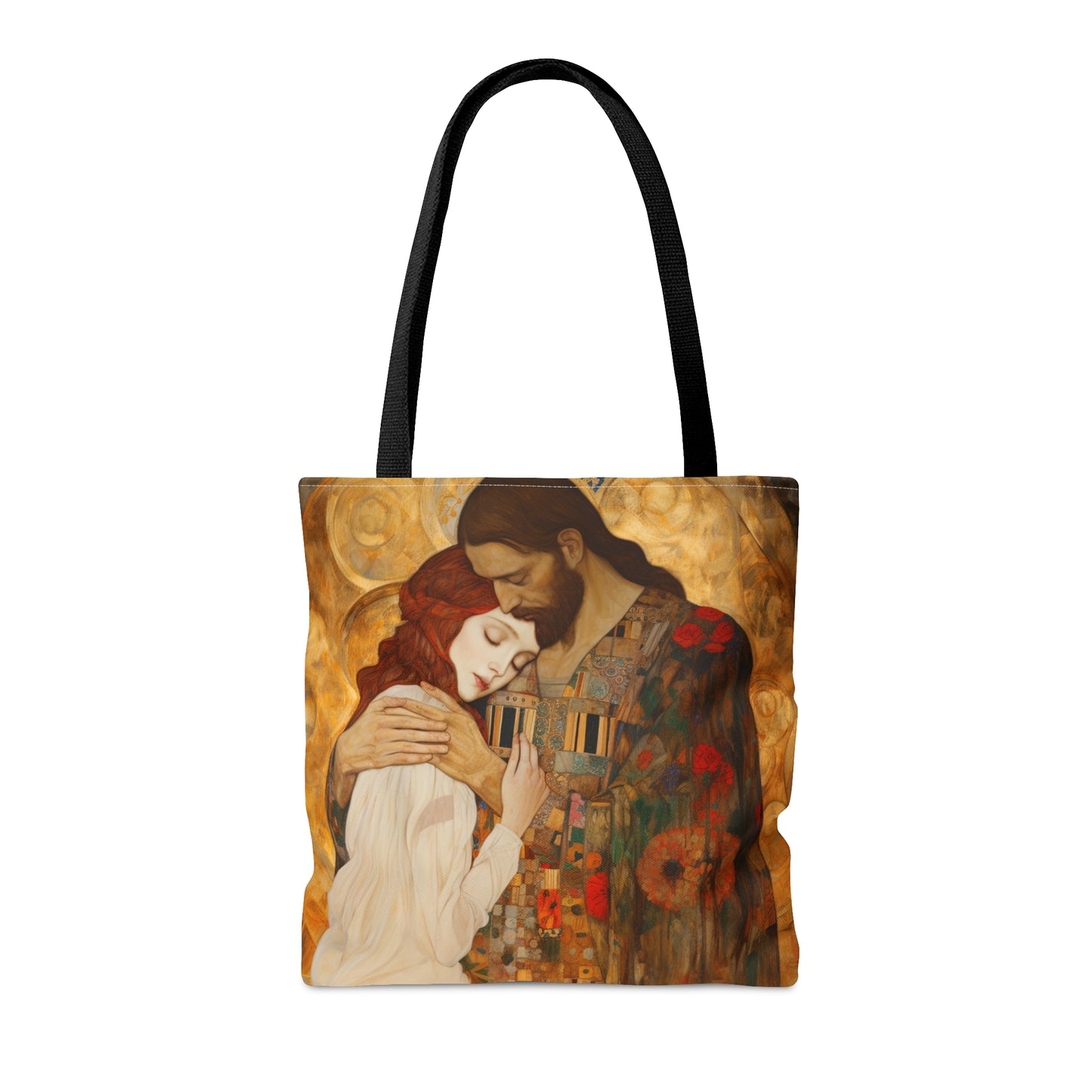Christ Embracing Mary Magdalene Tote Bag - Catholic faith inspired carry-all purse - day to day bag - Bible Bag