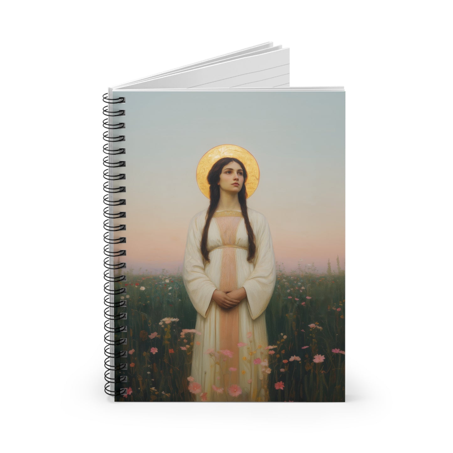 Saint Sabina - Sanctified Souls Art - Religious Based Notebook - Spiral Notebook - Prayer journal