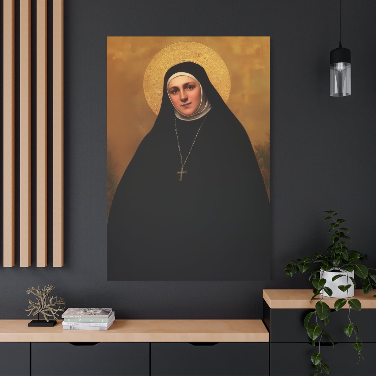 Saint Geltrude Caterina Comensoli - Gallery Wrapped Canvas - Print - Religious Art for your Home - Catholic Art