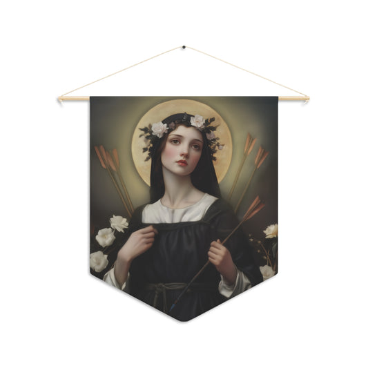 Saint Dorothy of Montau - Wall Banner / Wall Hanging - Christian Art - Prayer room - 18" x 21"
