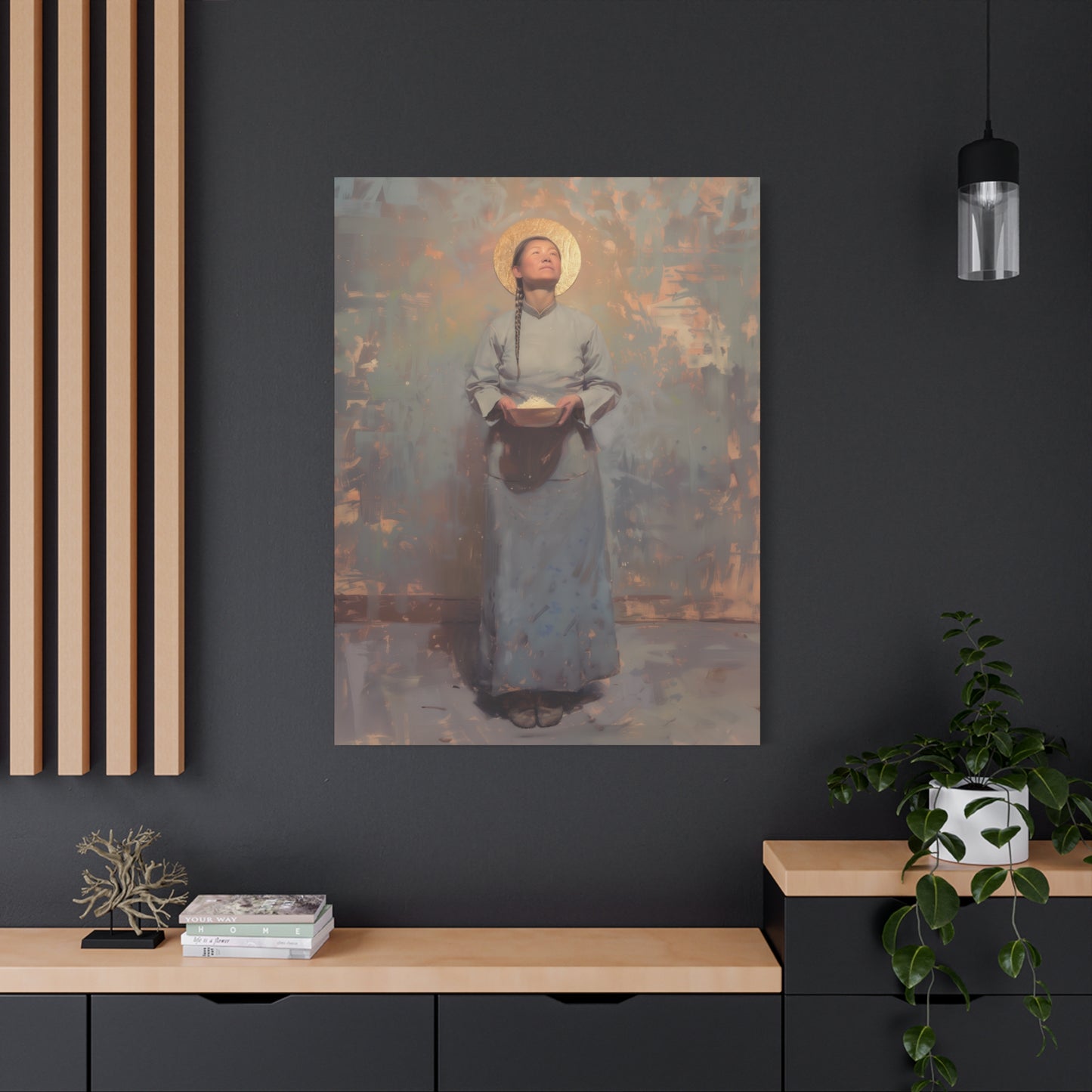 Saint Martha Wang - Chinese Martyr Saint  - Gallery Wrapped Canvas - Print - Religious Art for your Home - Catholic Art