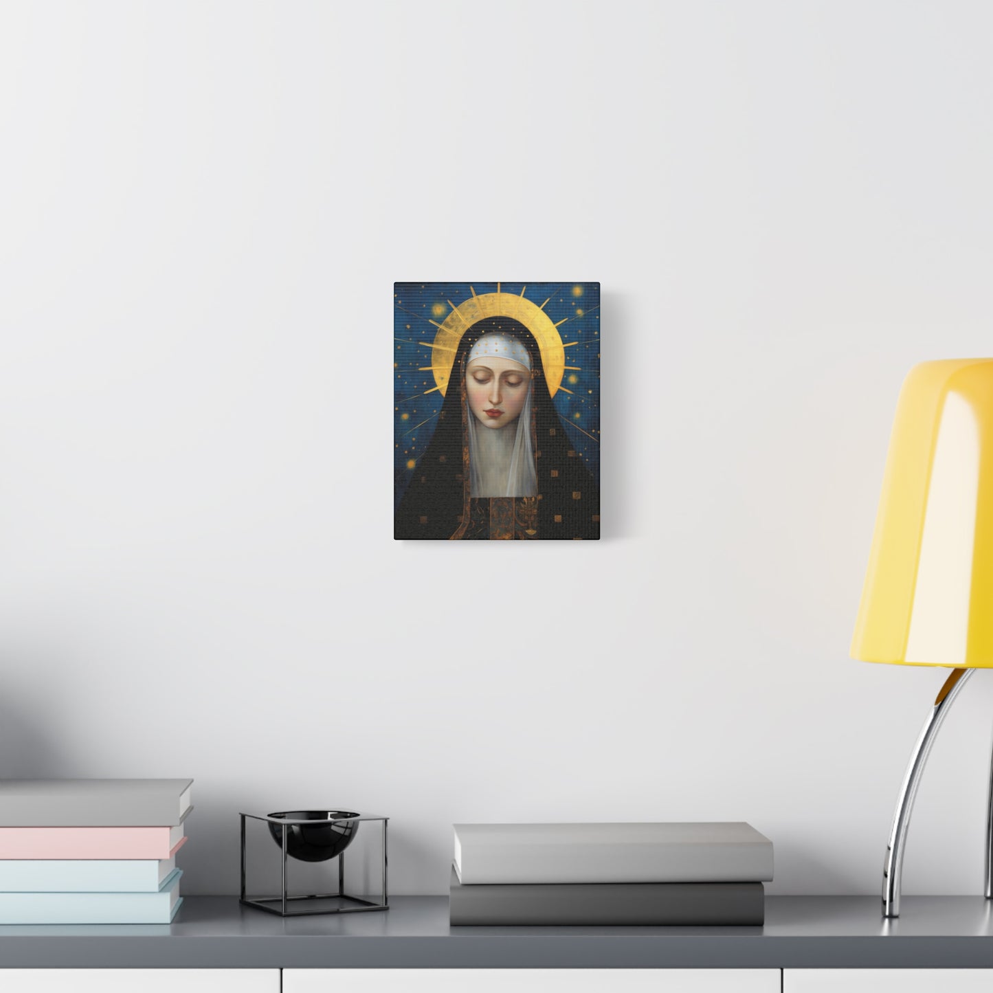 Saint Brigid of Sweden Canvas Print - Multiple Sizes - Catholic Home art - Museum Wrapped Canvas - Sanctified Souls Print