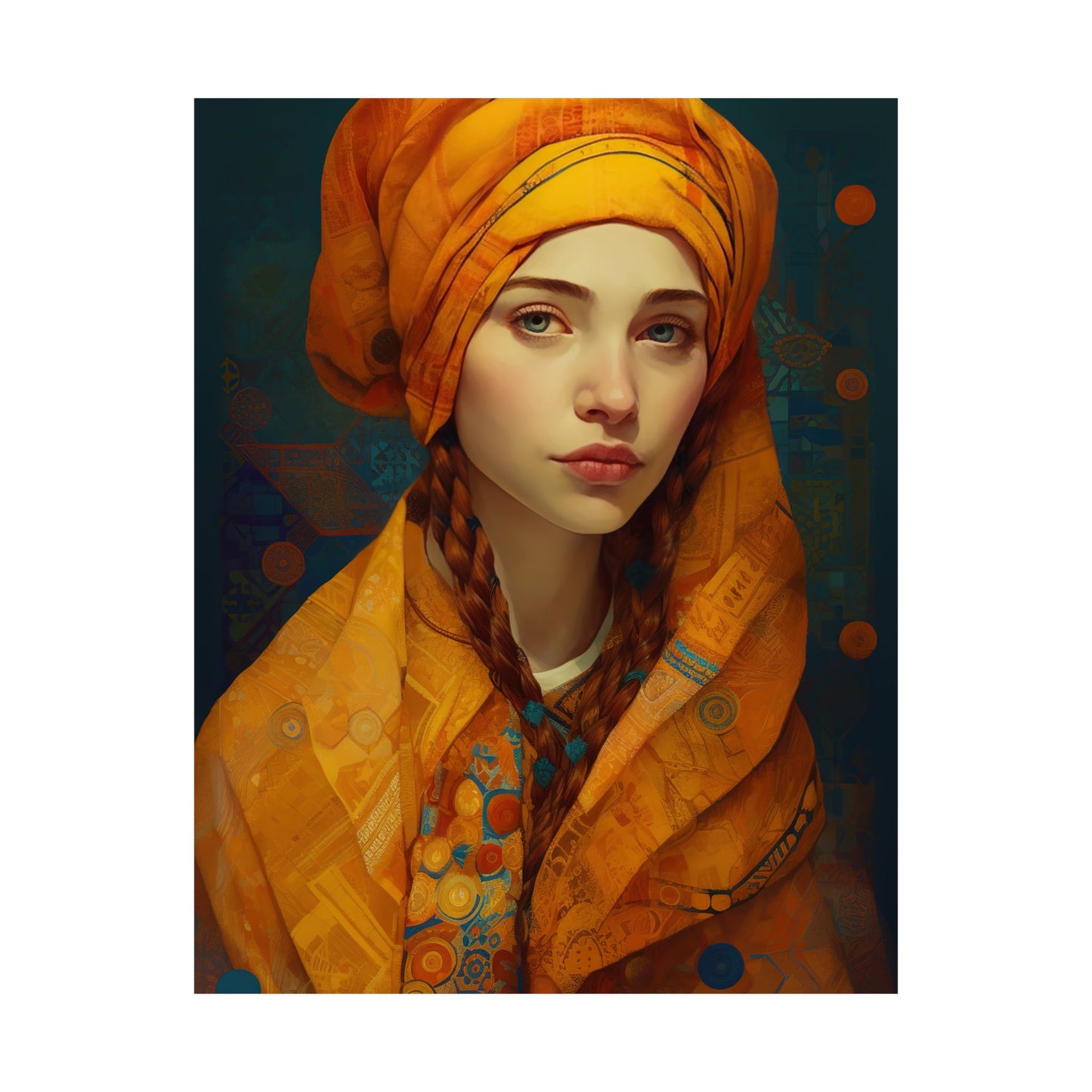 Saint Genevieve - Sanctified Souls Print - Multiple Sizes - Premium Matte Vertical Posters