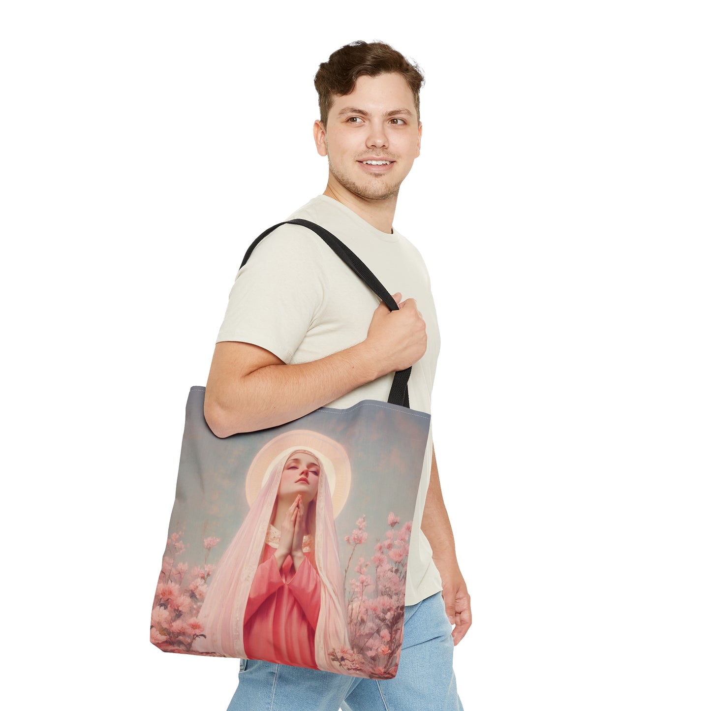 Saint Illuminata - Tote Bag - Large Medium Small Faith Art Bag - Catholic Faith Purse