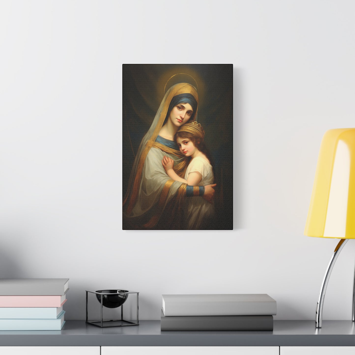 Saint Anne mother of Mary the Blessed Virgin - Museum Wrapped Canvas - Sanctified Souls Print - Religious Art for your Home