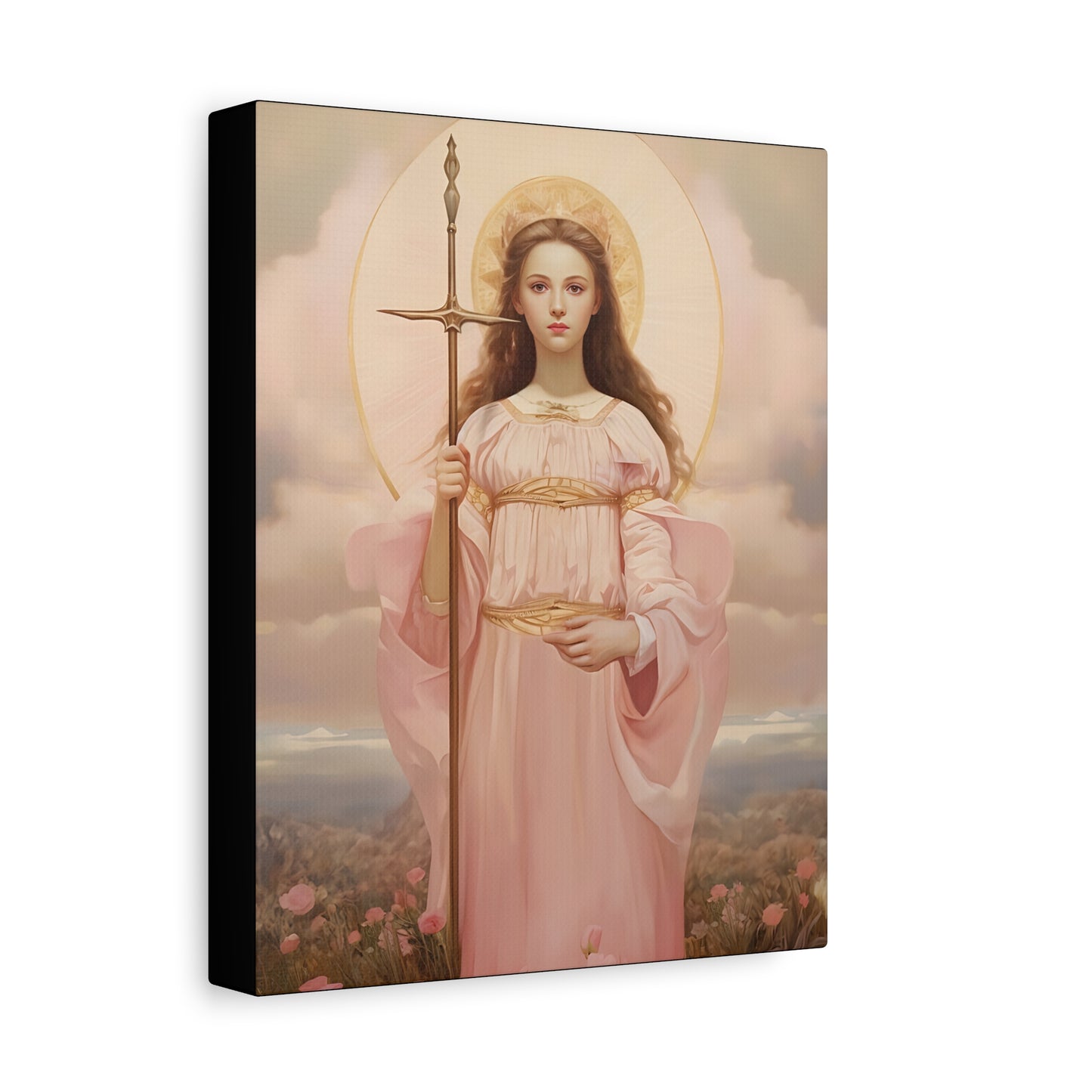 Saint Philomena Canvas Print - Multiple Sizes - Catholic Home art - Museum Wrapped Canvas - Sanctified Souls Print