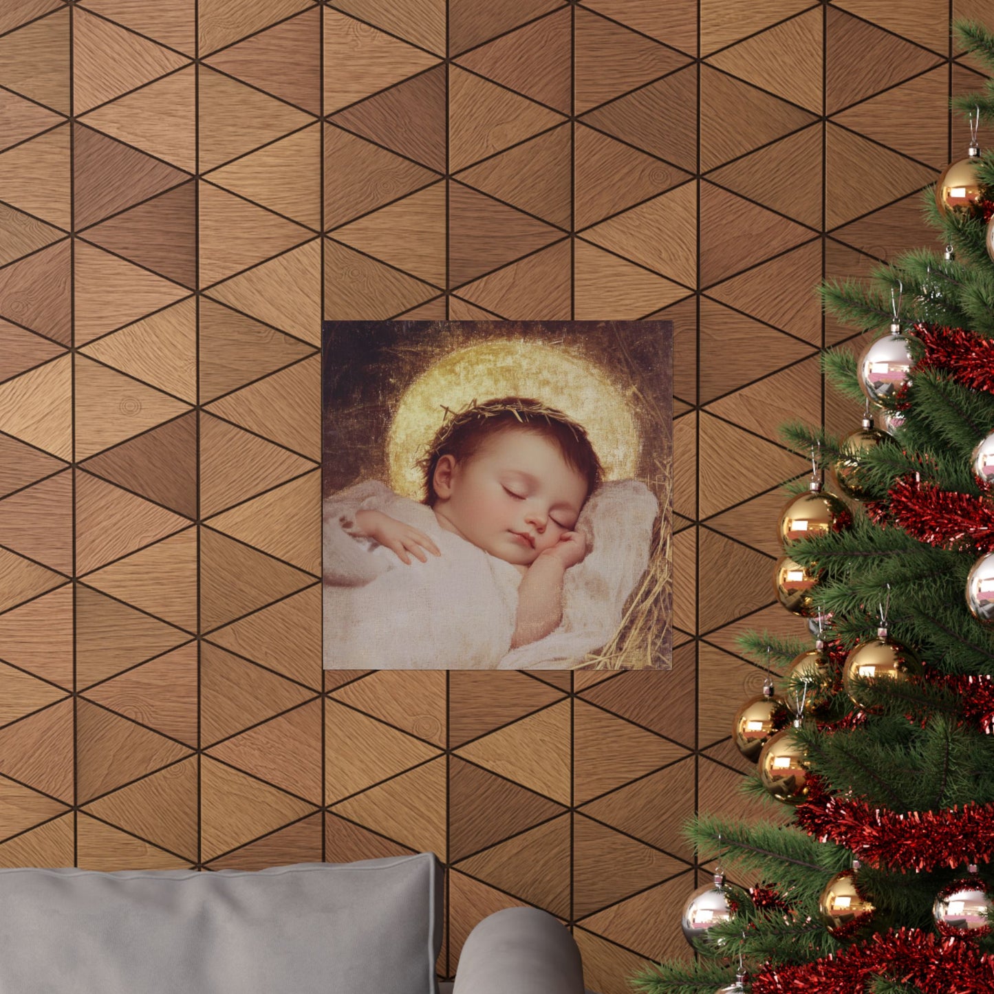 The Christ Child Born Into the Quiet of the World - Sanctified Souls Print - Multiple Sizes - Premium Matte Vertical Posters