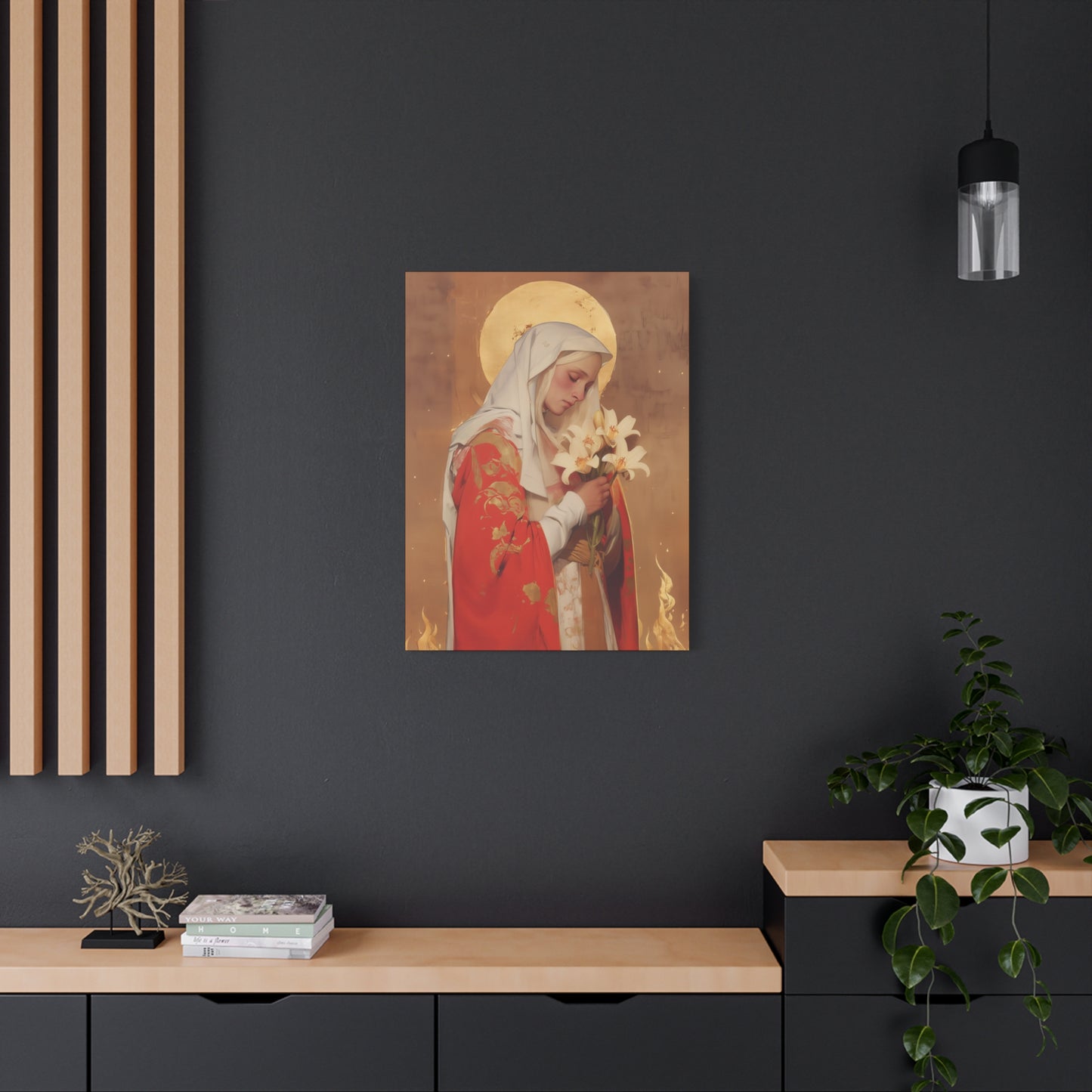 Saint Faith of Agen - Gallery Wrapped Canvas - Print - Religious Art for your Home - Catholic Art