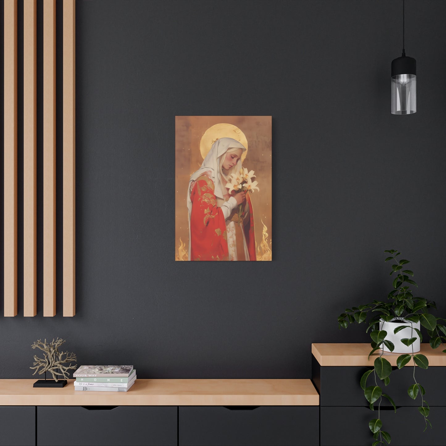 Saint Faith of Agen - Gallery Wrapped Canvas - Print - Religious Art for your Home - Catholic Art