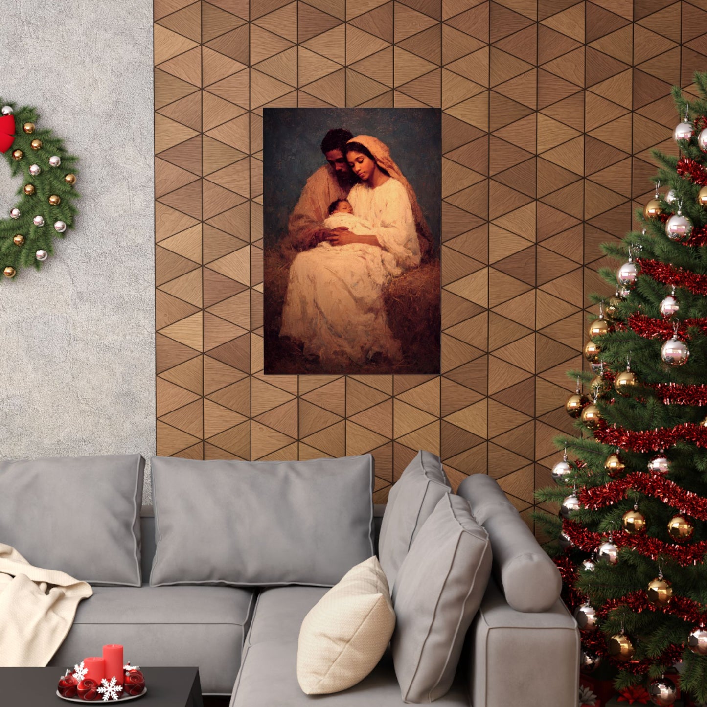 Love Made Visible in the Holy Family - Sanctified Souls Print - Multiple Sizes - Premium Matte Vertical Posters