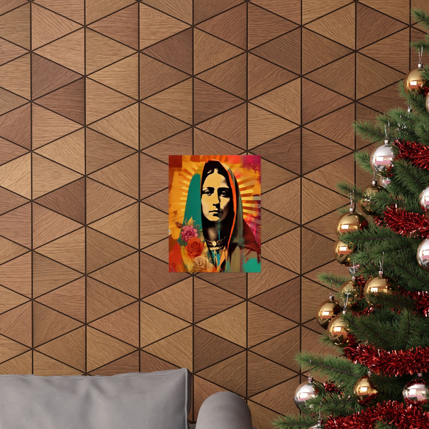 Radiant Guadalupe  - Sanctified Souls Print - Multiple Sizes - Premium Matte Vertical Posters - Our lady