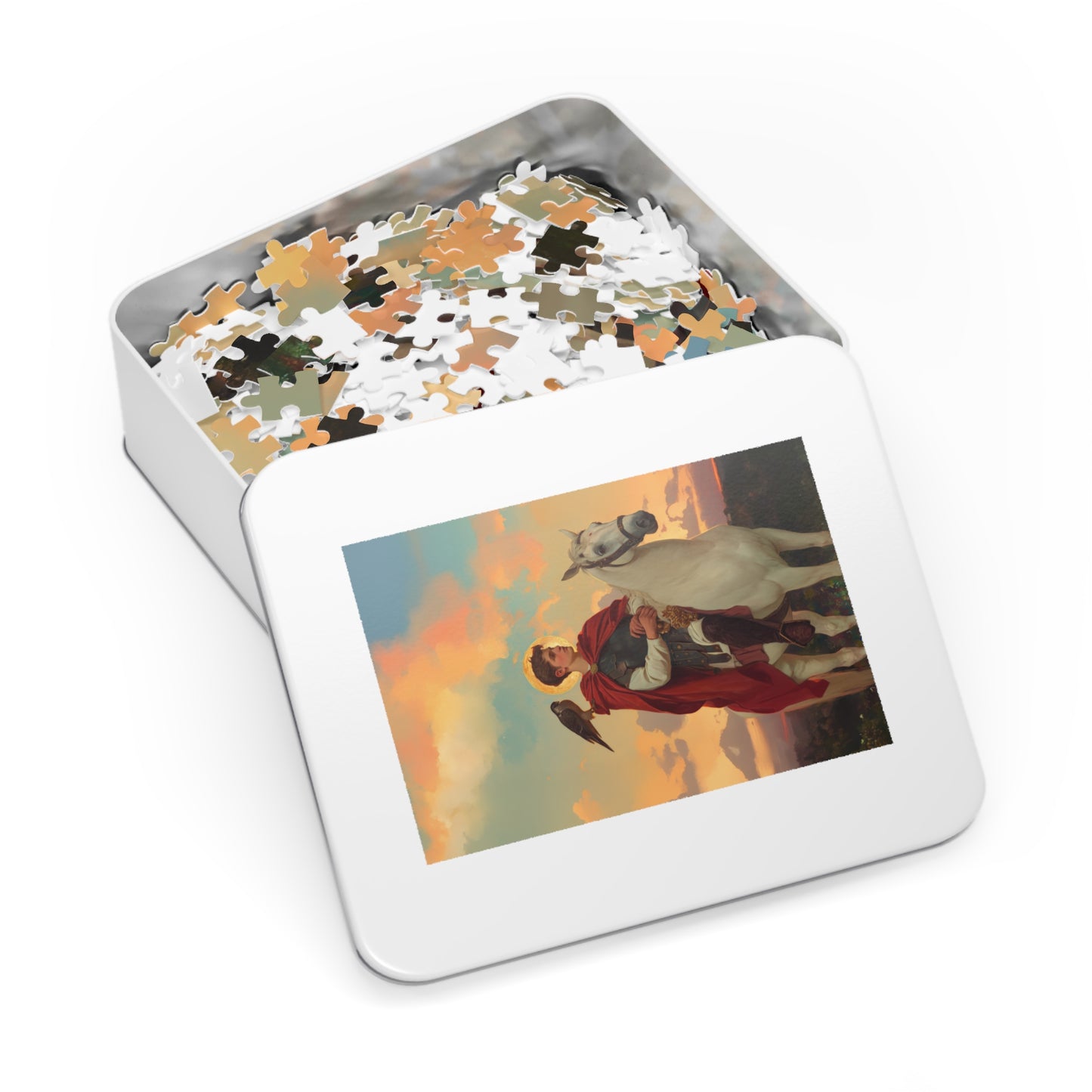 Saint Tryphon - Puzzle & Keepsake Tin - Religious Jigsaw Puzzle (30, 110, 252, 500,1000-Piece)