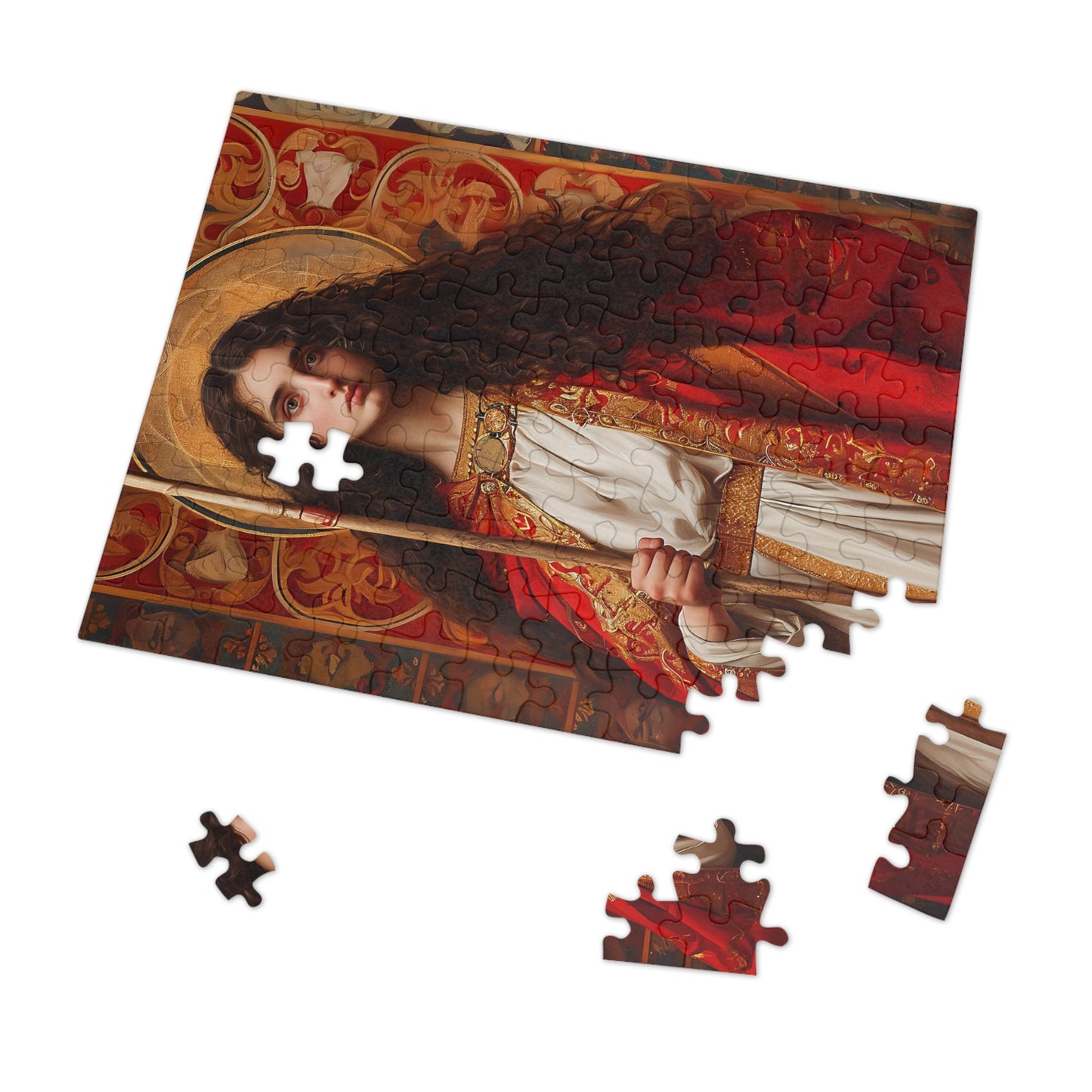 Saint Adela of Normandy - Puzzle and Keepsake Tin - Religious Jigsaw Puzzle (30, 110, 252, 500,1000-Piece) - Religious Puzzle