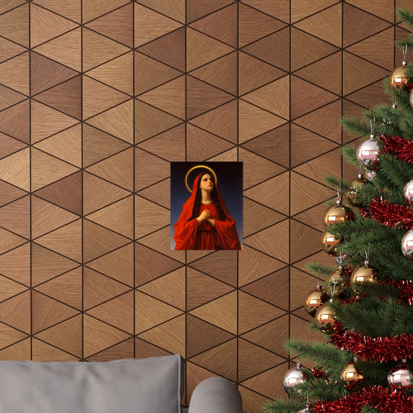 Mary the Blessed Virgin - Sanctified Souls Print - Multiple Sizes - Premium Matte Vertical Posters - Virgin Mary