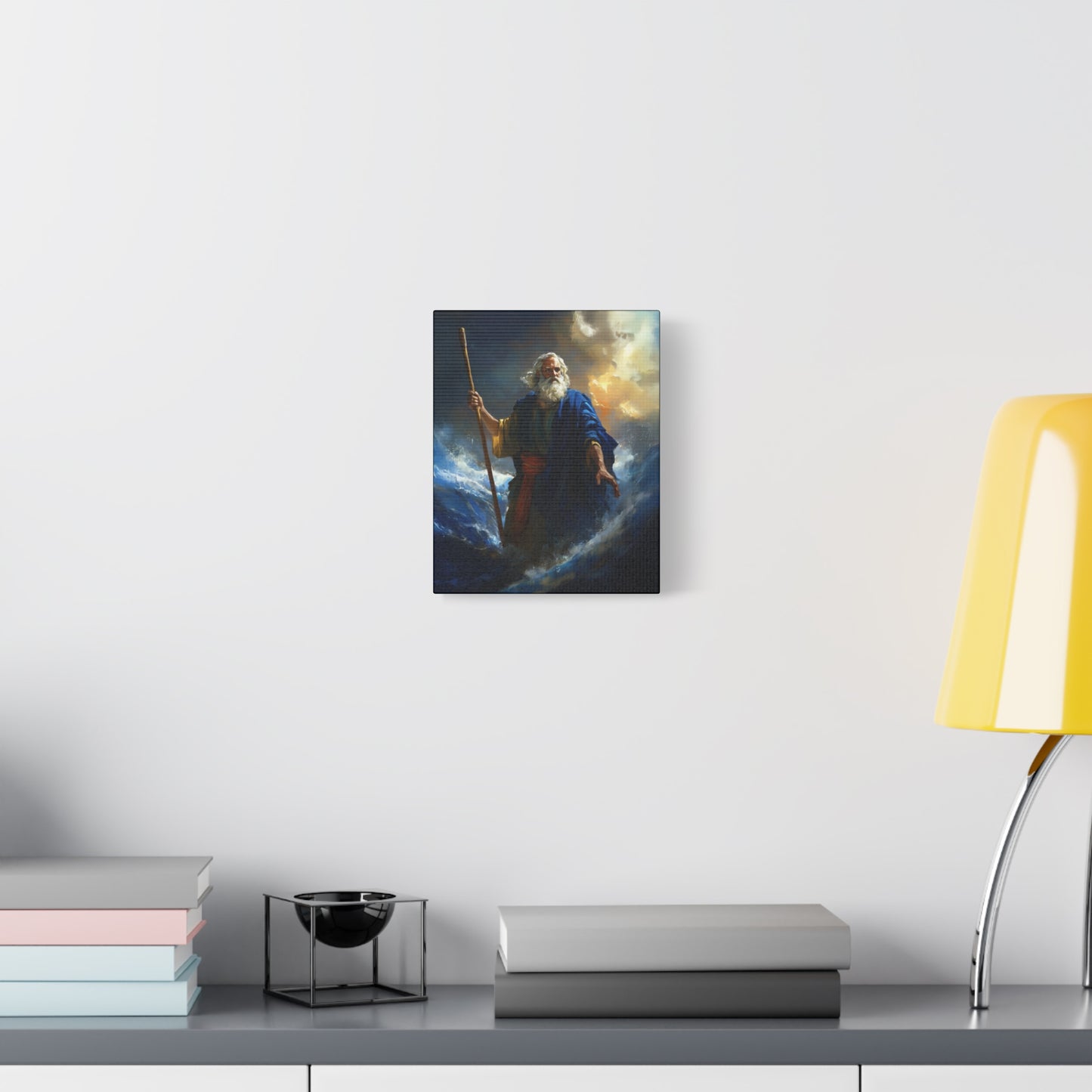Moses Before the Trembling Sea - Gallery Wrapped Canvas - Print - Religious Art for your Home - Catholic Art