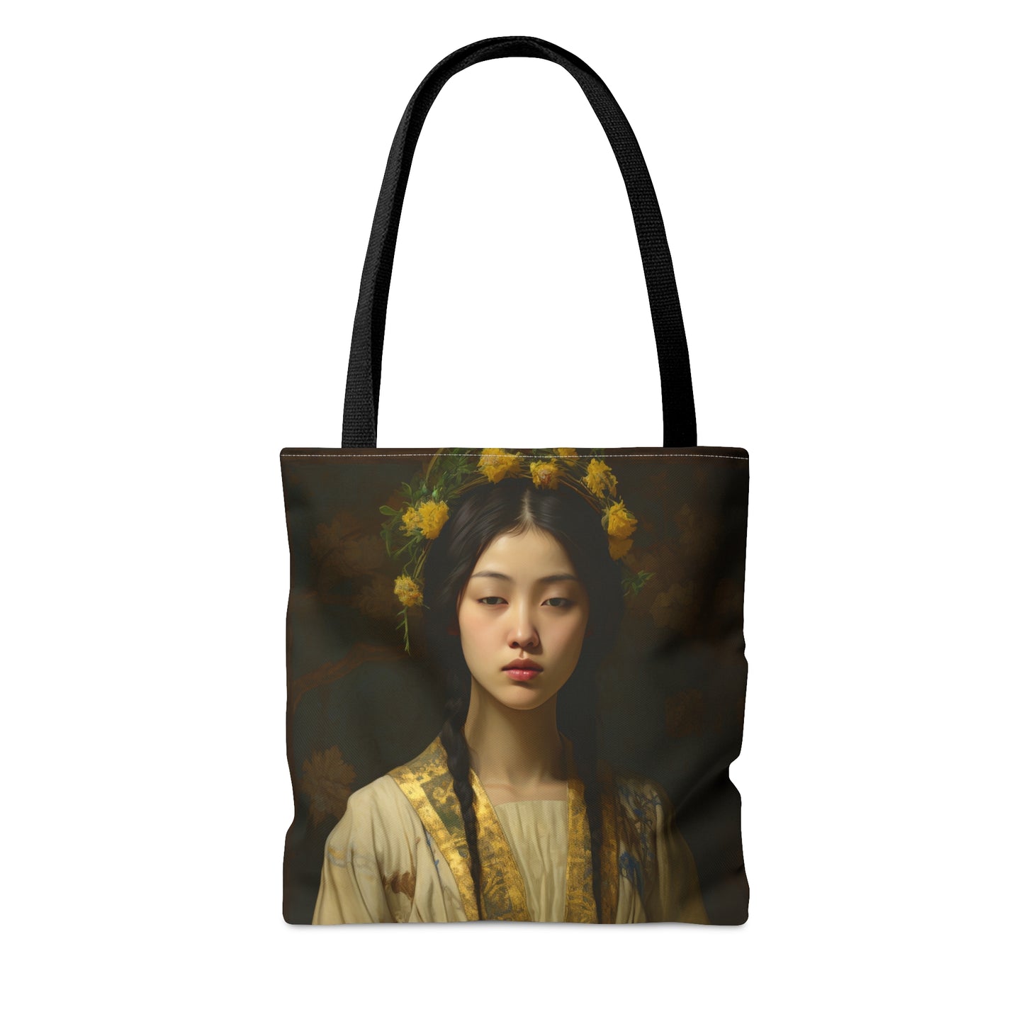 Saint Agatha Lin Tote Bag - Purse - Three sizes - Large Medium Small Faith Art Bag - Catholic faith inspired carry-all purse - Double Sided