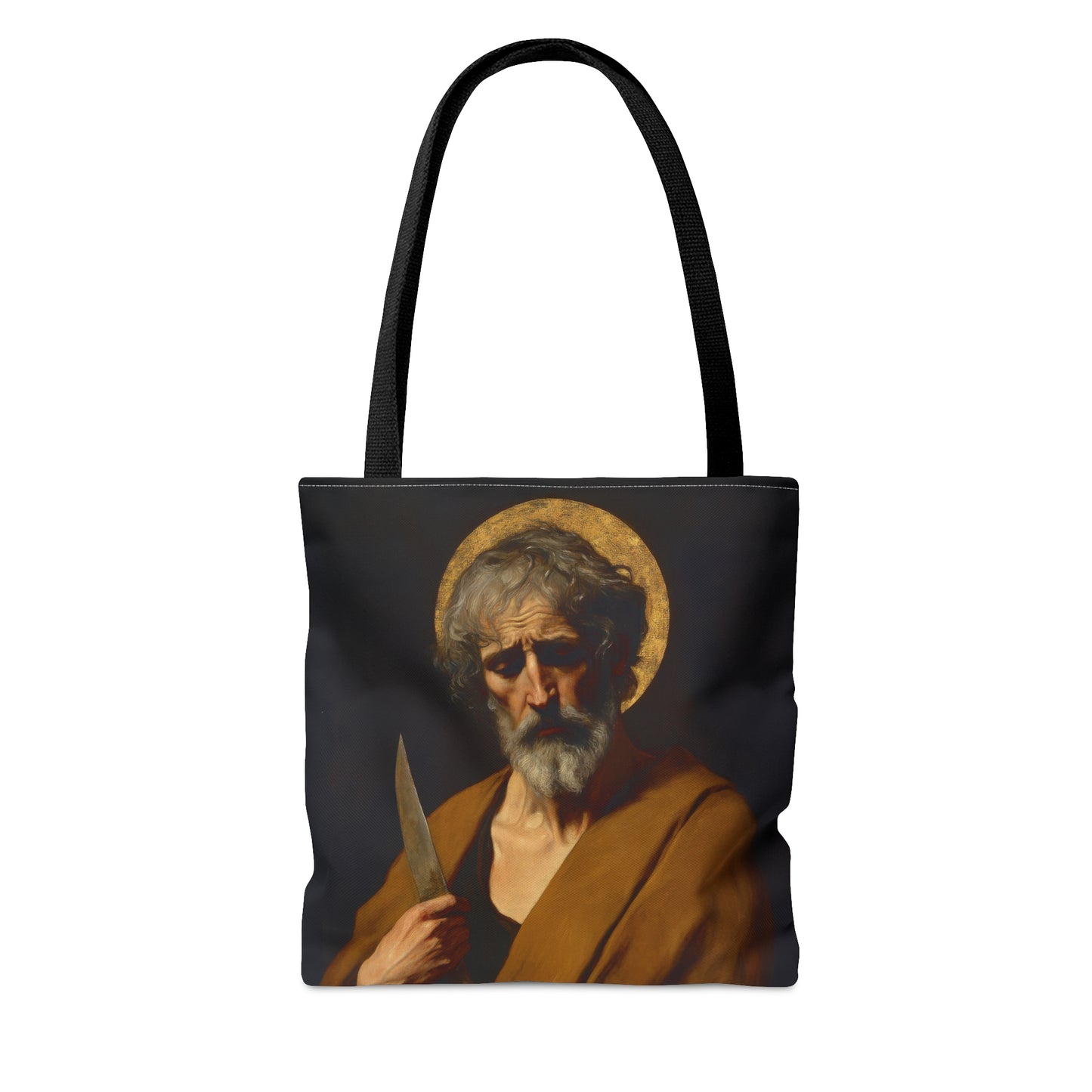 Saint Bartholomew the Apostle Tote Bag - Large Medium Small Faith Art Bag - Catholic Faith Purse - Religious - Prayer Bag - Devotional