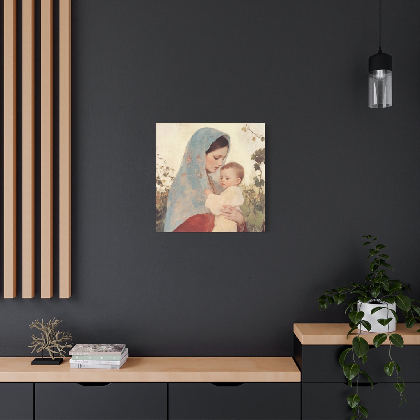 Our Lady of the Grapes / Out Lady of the Harvest - Gallery Wrapped Canvas - Print - Religious Art for your Home - Catholic Art