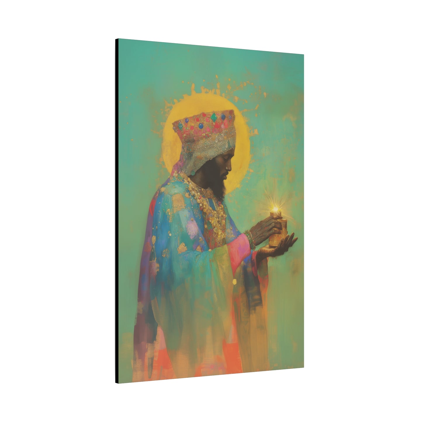 Balthazar and the Gift of Foretold Sorrow - 3 Wise Men - Gallery Wrapped Canvas - Print - Religious Art for your Home - Catholic