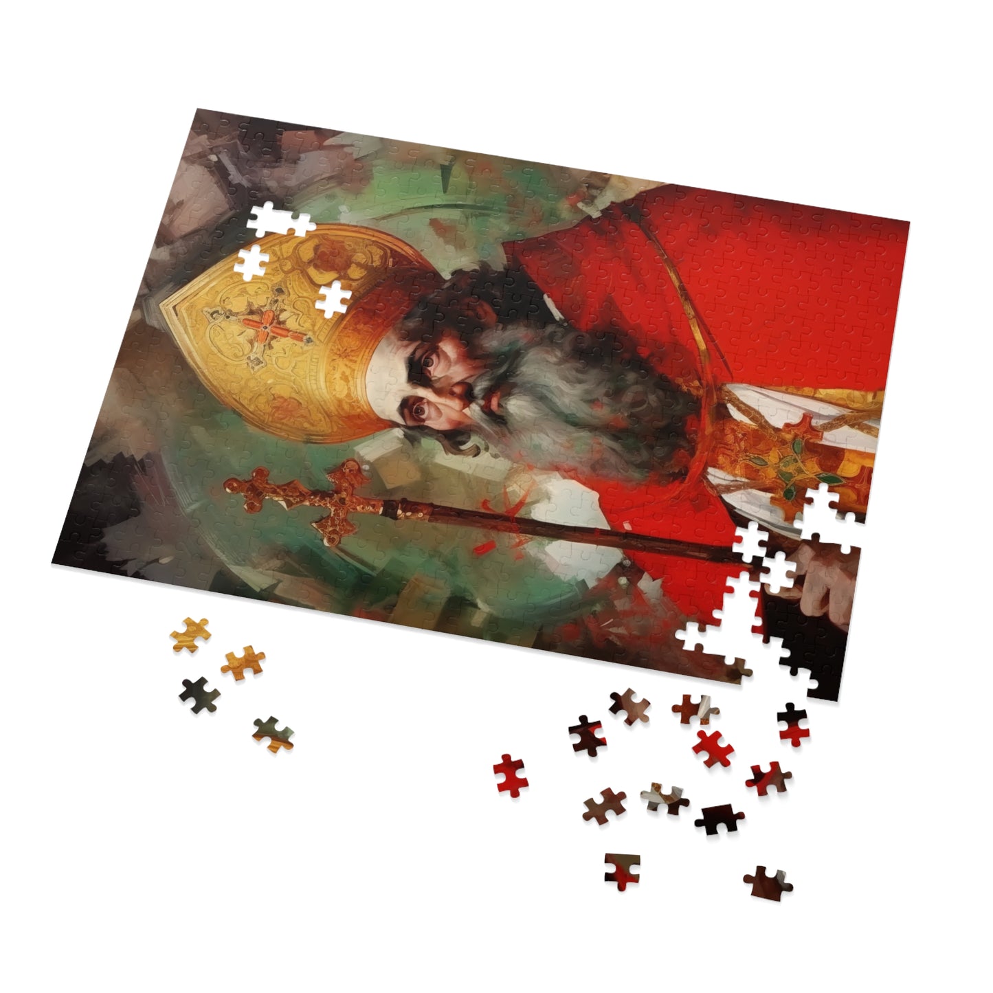 Saint Eusebius of Vercelli - Puzzle and Keepsake Tin - Religious Jigsaw Puzzle (30, 110, 252, 500,1000-Piece) - Religious Puzzle