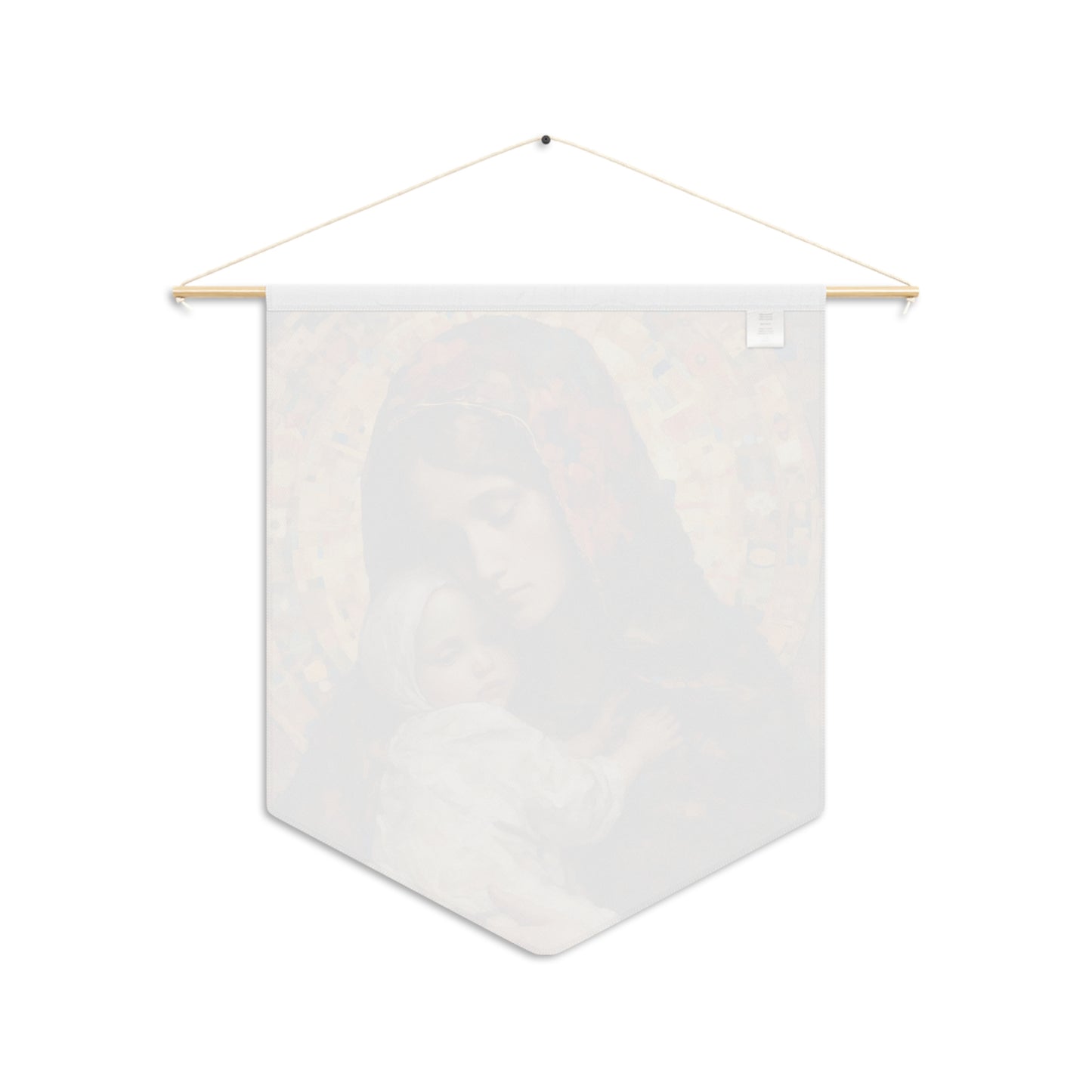 Holy Maternal Bond - Mary and the Christ Child Banner / Wall Hanging - Prayer room art - Catholic Home Art - Large - 18" x 21"