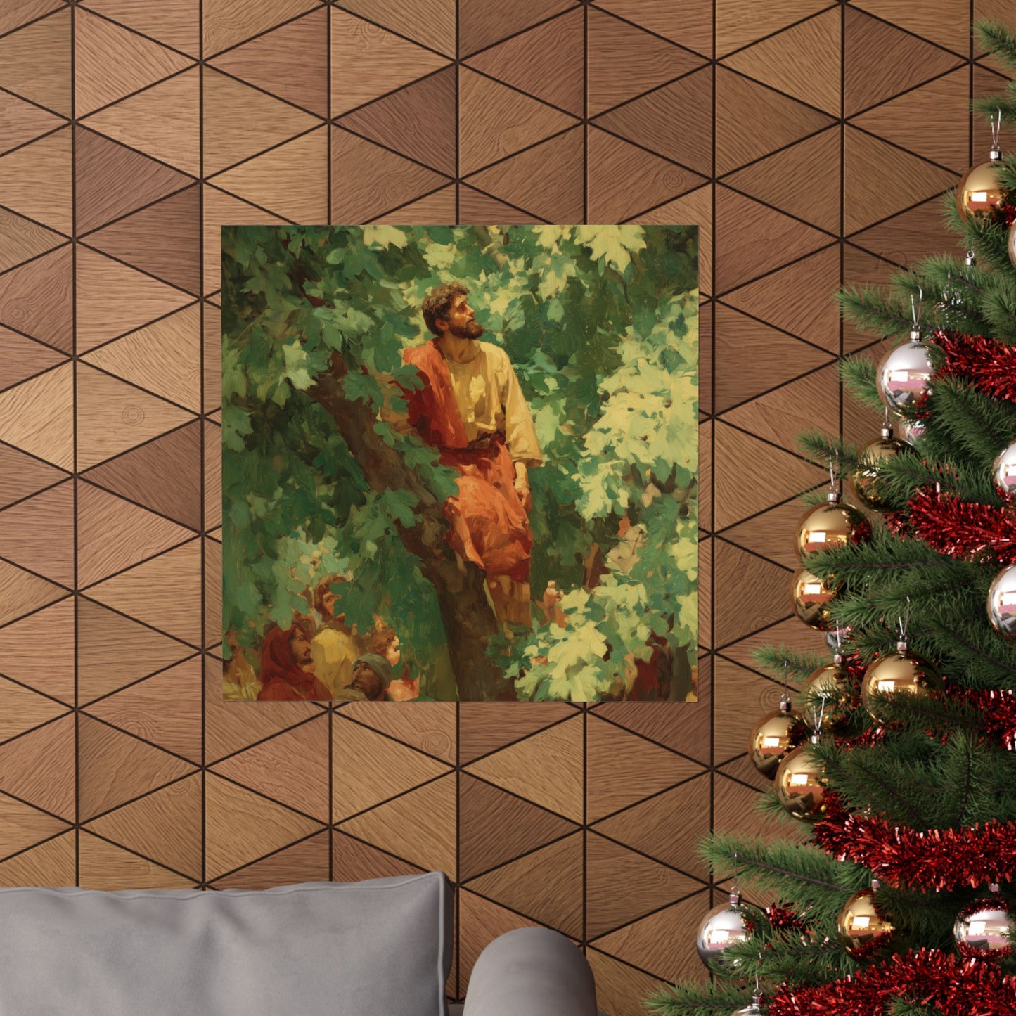 Zacchaeus - Sanctified Souls Print - Multiple Sizes - Premium Matte Vertical Posters