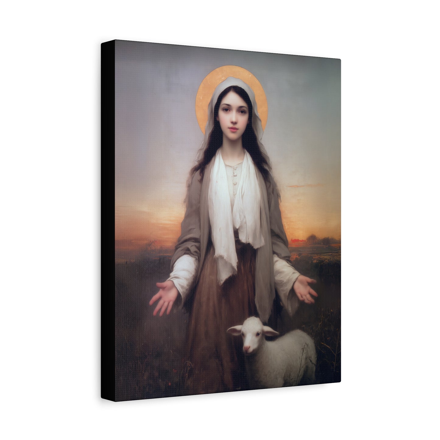 Saint Germaine Cousin - Gallery Wrapped Canvas - Print - Religious Art for your Home - Catholic Art