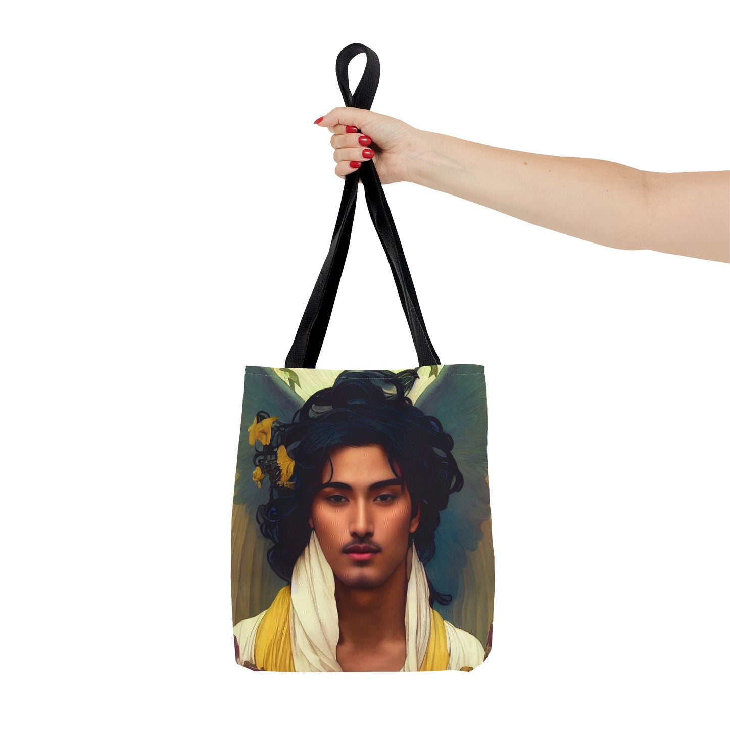 The Archangel Michael Tote Bag - Large Medium Small - Art Bag -  Guardian Angel Double Sided Purse - Carry All Bag - Spiritual Gift - Divine
