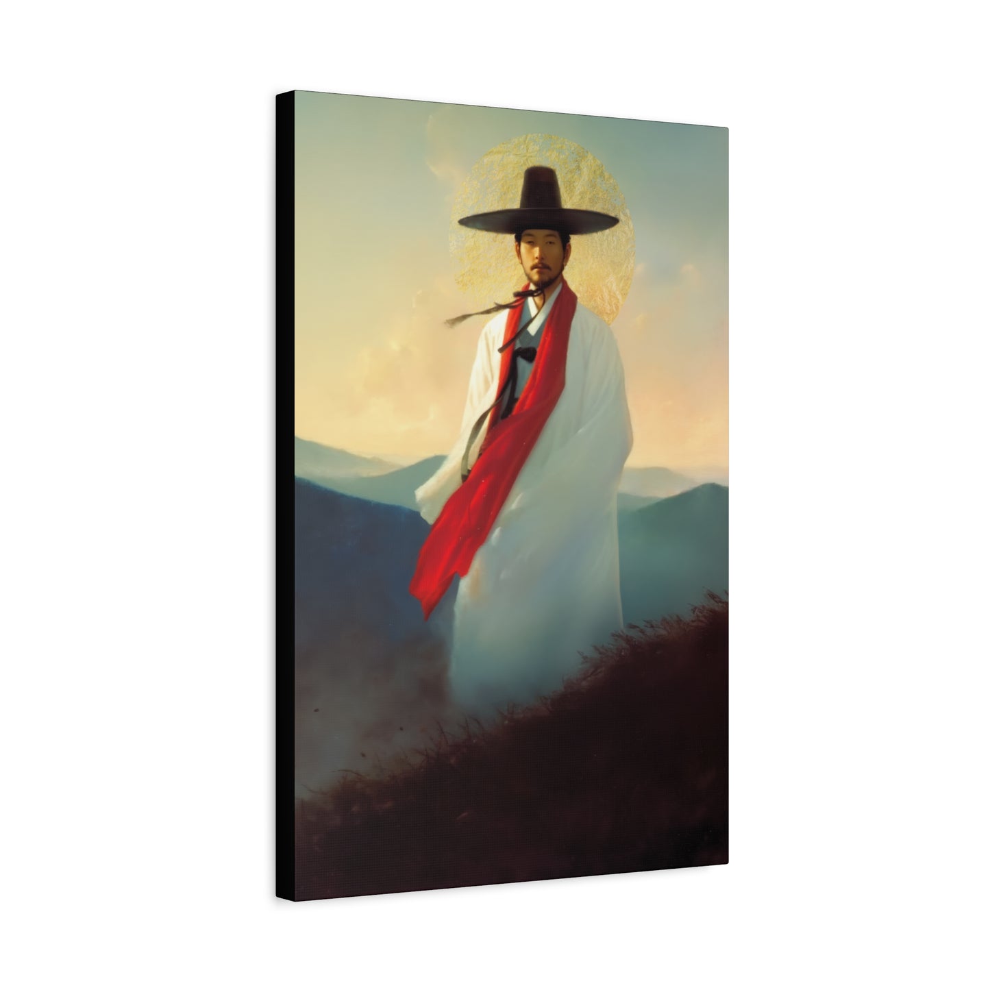 Saint Andrew Kim Taegon - Multiple Sizes - Catholic Home art - Museum Wrapped Canvas - Sanctified Souls Print - Martyr Saint