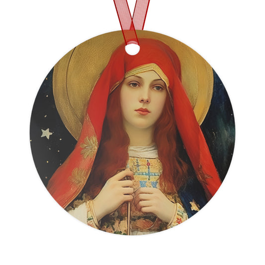 Saint Sabina - Religious Holiday Christmas Ornament and Keepsake - Double sided Keepsake Religious Ornament
