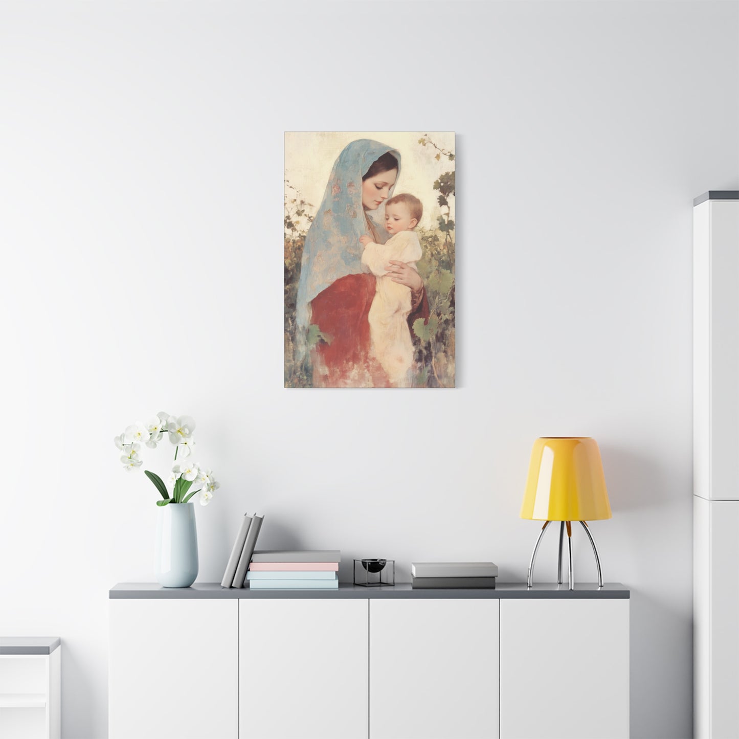 Our Lady of the Grapes / Out Lady of the Harvest - Gallery Wrapped Canvas - Print - Religious Art for your Home - Catholic Art