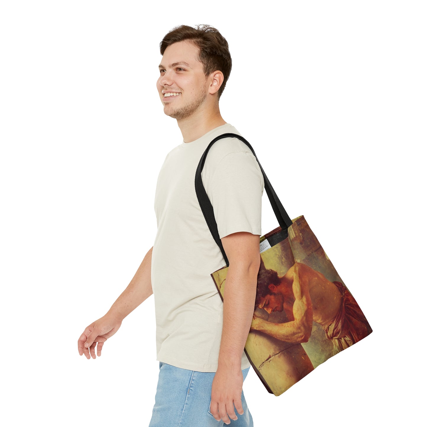 Samson Tote Bag - Large Medium Small Faith Art Bag - Catholic Faith Purse - Double Sided