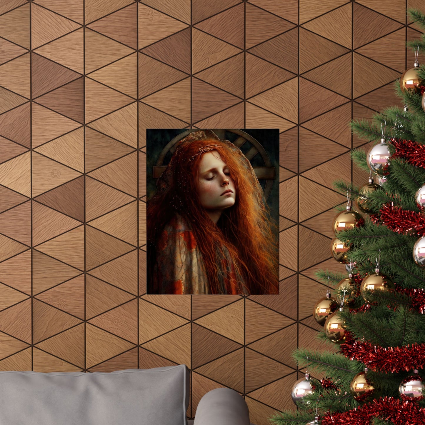 The Penitent Magdalene - Saint Mary Magdalene Print - Sanctified Souls Print - Multiple Sizes - Premium Matte Vertical Posters