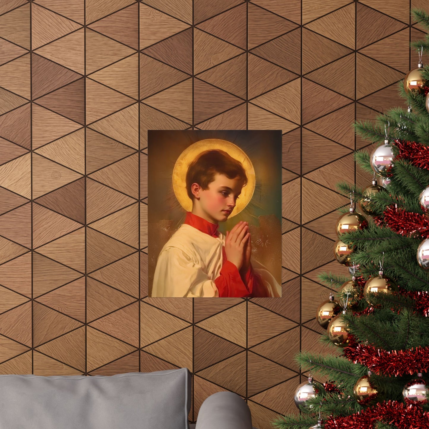 Saint Dominic Savio - Sanctified Souls Print - Multiple Sizes - Premium Posters - Catholic Art - Christian Home Decor Artwork
