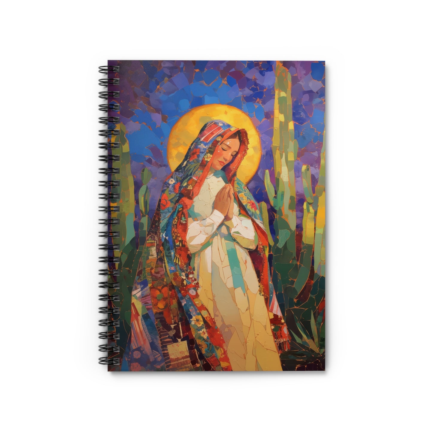 Radiant Light of Our Lady of Guadalupe - Sanctified Souls Art - Religious - Spiral Notebook - Ruled Line - Catholic Religious art