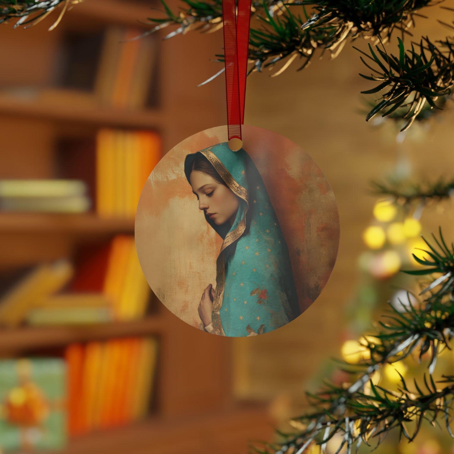 Our Lady of Guadalupe - Metal Ornament - Religious Holiday Christmas Ornament and Keepsake