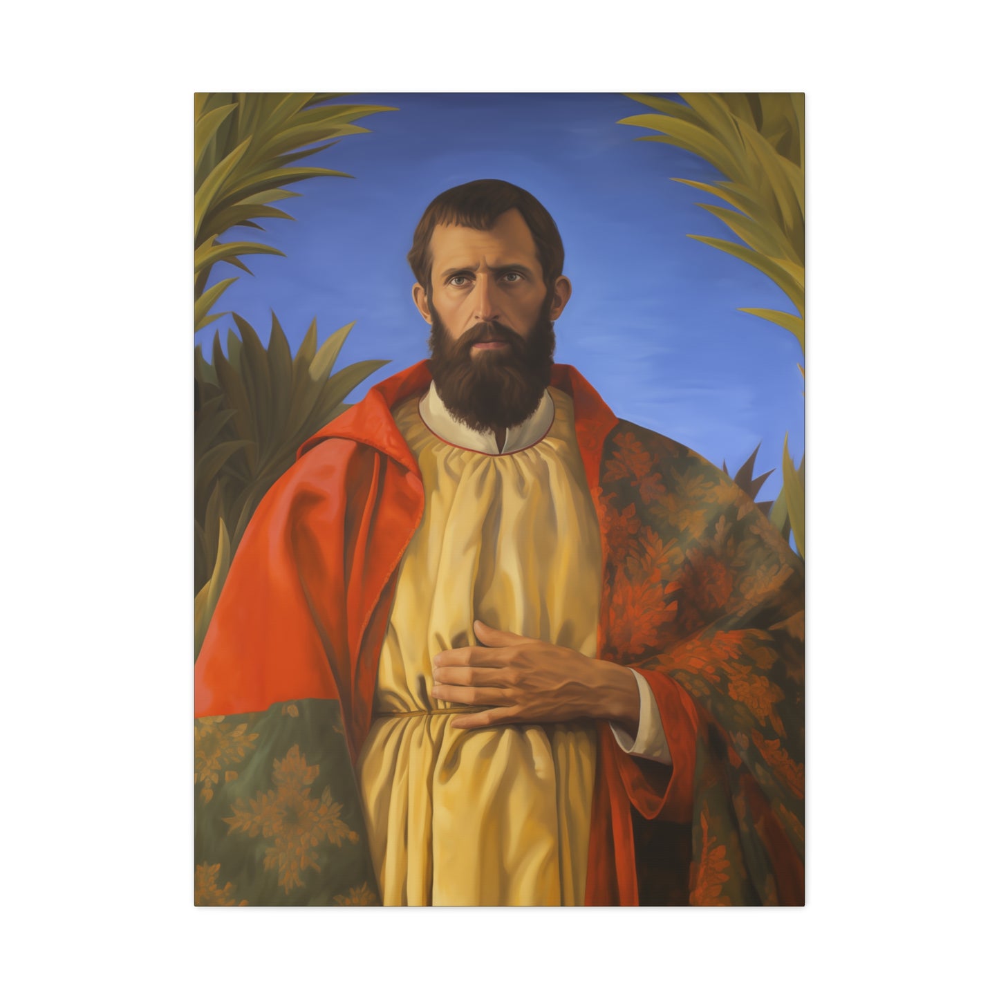 Saint Thomas the Apostle - Museum Wrapped Canvas - Sanctified Souls Print - Religious Art for your Home