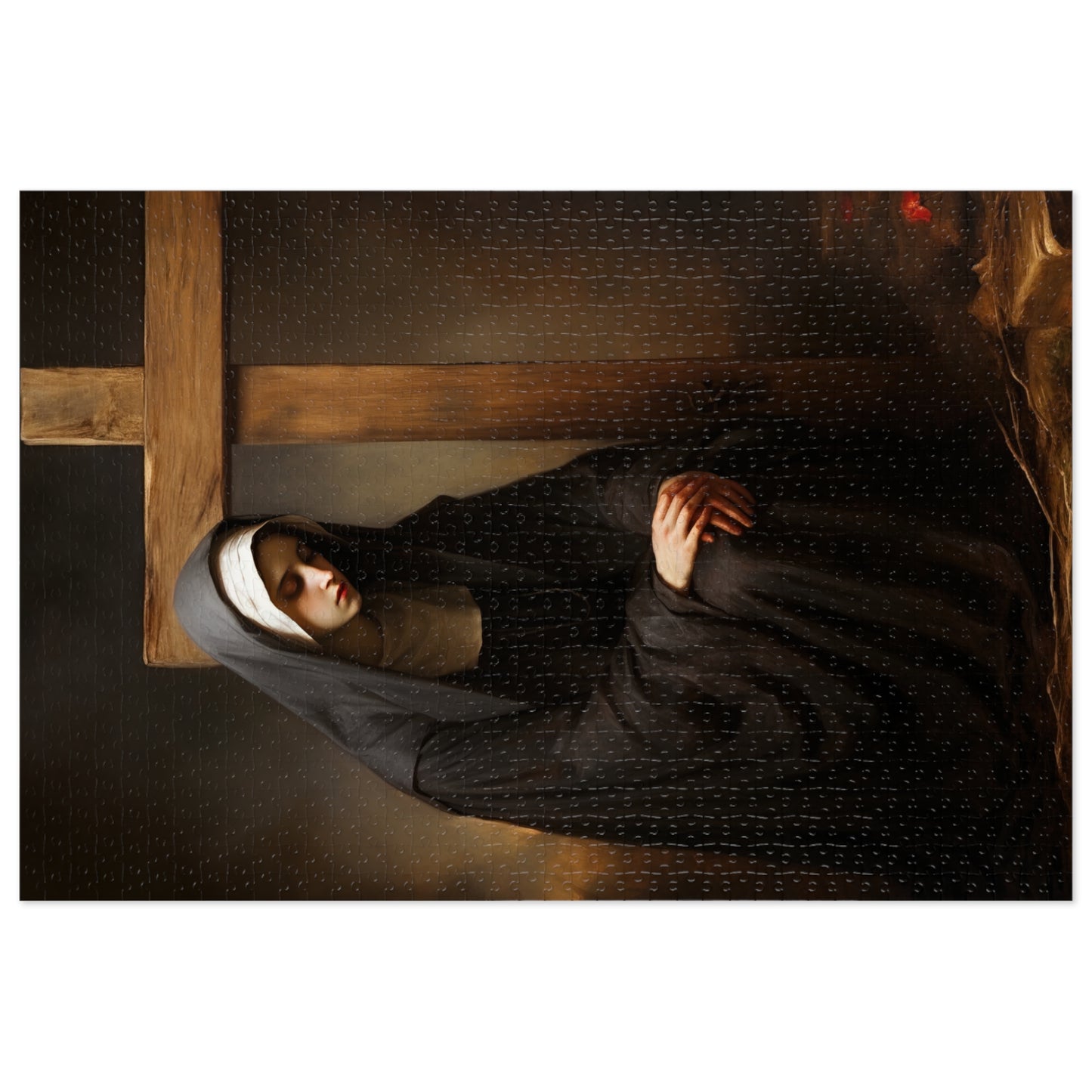 Saint Clare of Montefalco - Puzzle and Keepsake Tin - Religious Jigsaw Puzzle (30, 110, 252, 500,1000-Piece) - Religious Puzzle